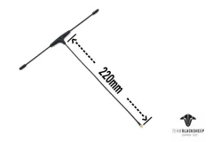TBS Crossfire Immortal T-Antenne V2 EXTRA Extended (220mm) für Crossfire Empfänger