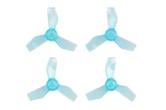 BetaFPV Gemfan 31mm 3Blatt Whoop Propeller 1,0mm Welle in blau transparent für Meteor65