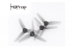 HQ Micro Durable Propeller T65mmx3 mit 1.5mm Welle aus Poly Carbonate in grau transparent je 2xCW+ 2xCCW für Toothpick