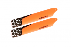 Microheli Kunststoff Hauptrotorblätter in orange 85mm für Blade Nano CP, Nano CPX, Nano CPS, Nano S2 und Nano S3
