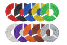 Kupferschalt Kabel SET 0,25mm² 10m in 10 Farben