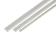 Kunststoffstab halbrund aus ASA Ø6,0mm weiß 1 Meter