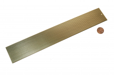 Messing Riffelblech quadratisch 40x250mm