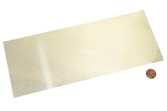 Messing Tritt-/Lüfterblech feinmaschig Raute 100x250mm