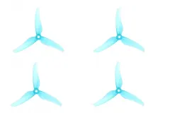T-Motor Dreiblatt Propeller POPO T5146 aus Poly Carbonat in blau pastell transparent 5,1x4,6x3 2xCW und 2xCCW
