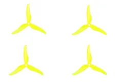 T-Motor Dreiblatt Propeller POPO T5146 aus Poly Carbonat in gelb pastell transparent 5,1x4,6x3 2xCW und 2xCCW