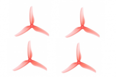 T-Motor Dreiblatt Propeller POPO T5146 aus Poly Carbonat in rot pastell transparent 5,1x4,6x3 2xCW und 2xCCW