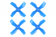 BetaFPV Gemfan 4 Blatt Propeller Set 31mm für 1mm Welle in blau für Beta65X 2S