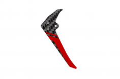 Rakonheli Leitwerk Set aus Carbon in rot für Blade Nano CPX, Nano CPS, Nano S2 und Nano S3