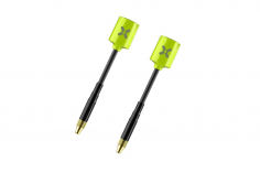 Foxeer Lollipop MICRO FPV Antennen Set RHCP mit geraden MMCX Anschluss in neon gelb 2Stück