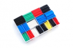 Schrumpfschlauchsortiment 2:1 in diversen Farben in einer praktischen PVC-Box Länge 4cm 670 Stück