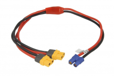 Netzteil Y-Anschlusskabel für iSDT SP2417/SP2425 mit EC3 Buchse zu 2x XT60 Buchse