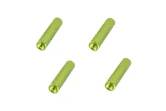 Abstandshalter / Spacer / Standoff M3 Aluminium eloxiert gerändelt in grün 4Stück 25mm