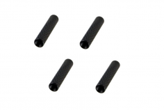 Abstandshalter / Spacer / Standoff M3 Aluminium eloxiert gerändelt in schwarz 4Stück 25mm