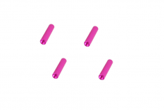 Abstandshalter / Spacer / Standoff M3 Aluminium eloxiert gerändelt in pink 4Stück 10mm