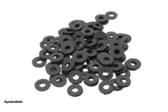 Nylon Unterlegscheiben M2 in schwarz 10Stück