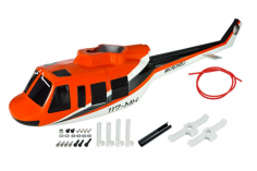 Microheli Scale Rumpf in orangenen Design Bell UH-1 Huey für Blade 230S und 230S V2