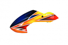 Microheli Fiberglas Haube im Freestyle Design rot gelb blau für den Blade 230 S und 230S V2
