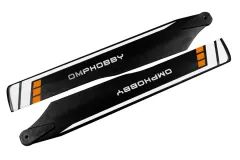 OMPHobby Ersatzteil Hauptrotorblätter 175mm in orange für OMPHobby M2 Explore und M2 2020