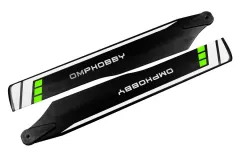 OMPHobby Ersatzteil Hauptrotorblätter 175mm in grün für OMPHobby M2 Explore