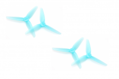 HQ Propeller HeadsUpTinny T3x1,8x3 mit 2mm Welle aus Poly Carbonate in blau transparent je 2xCW+ 2xCCW