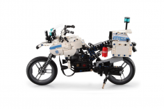 CaDA Klemmbausteine Polizeimotorad Standmodell - 539 Teile