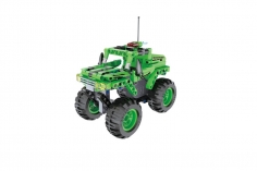 CaDA Klemmbausteine Monster Truck Off Road in grün mit Pullback-Antrieb - 182 Teile