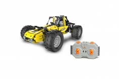 CaDA Klemmbausteine Buggy in gelb RC Set RTR mit Fernsteuerung und Antriebsset - 522 Teile
