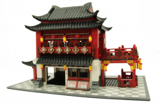 Wange Klemmbausteine - Chinesisches Hotel - 1643 Teile