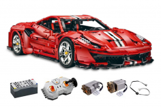 CaDA MASTER Klemmbausteine Italian Super Car Rot 1:8 inkl Power System NEUE VERSION - 3187 Teile
