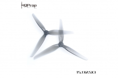 HQ Dreiblatt Propeller T5,1x2,5x3 je 2 Stück CW und CCW für 1,5mm Welle in grau