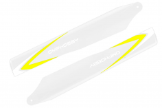 OMPHobby Ersatzteil Hauptrotorblätter 125mm SOFT in gelb für OMPHobby M1 Heli