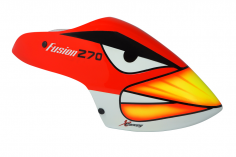 Microheli Fiberglas Haube Angry Bird im rotem Design für Blade Fusion 270