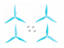 Gemfan 3 Blatt Propeller Hurricane SlimLine SL 5125 in baby blau mit 2mm oder 5mm Welle 