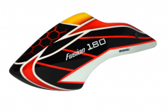 Microheli Fiberglas Haube Red Laser im schwarz rot orangenem Design für Blade Fusion 180