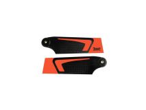 1st Heckrotorblätter aus CFK 90mm in neon Orange