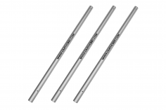 OMPHobby Ersatzteil Heckrohr Set aus Aluminium in silber für OMPHobby M2 Heli (alte runde Version)