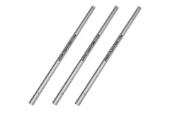 OMPHobby Ersatzteil Heckrohr Set aus Aluminium in silber für OMPHobby M2 Heli (alte runde Version)