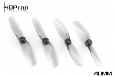 HQ Prop Micro Whoop Propeller 40mmX2 Poly Carbonate für 1mm Welle je 2xCW+ 2xCCW in grau