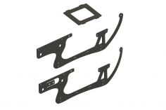Mikado Seitenteil Carbon rechts+links, LOGO 200