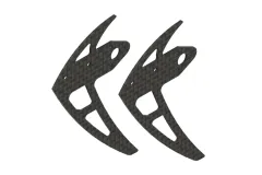 Mikado Ersatzteile Seitenleitwerk aus Carbon für LOGO 200 und V8