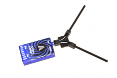 Mikado Antennenhalter flach, schwarz