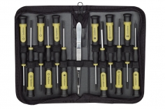 Proxxon Schraubendreher-Set MICRO-Driver mit ergonomischer Griff, 13-teilig in Tasche 