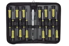 Proxxon Schraubendreher-Set MICRO-Driver mit ergonomischer Griff, 13-teilig in Tasche