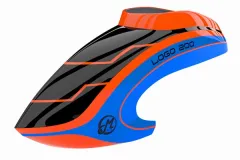 Mikado Haube LOGO 200 neon-orange/blau