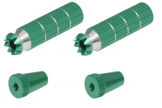 Steuerknüppelendstück / Gimbal Stick End / Typ B in grün mit M3 Gewinde 2 Stück