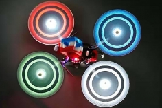 Gemfan Moonlight LED Prop V2 3Blatt Propeller in blau je 4Stück ERSATZPROPELLER ohne Elektronik