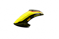 Mikado Haube LOGO 550 Neon-gelb/schwarz/gold