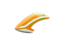 Mikado Haube LOGO 550 neon-orange/weiß