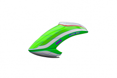 Mikado Haube LOGO 550 neon-grün/weiß